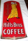 1915 Hills Bros Coffee Porcelain Sign