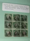  Block of (9) Scott #524 $5.00 perfins