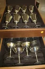 Italian silverplate stemware