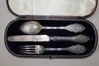 Silverplate travel utensil set