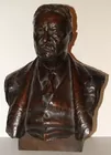 Bronze Bust of Theodore Roosevelt.