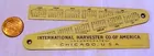 Int. Harvester Advertising Ruler  Braun & Helmer