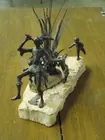 BRONZE & MARBLE SIGNED JERE