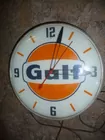 vintage PAM Gulf Electric Clock