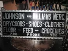 Johnson and Williams Mercantile Sign