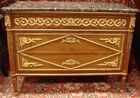French Ormolu Mounted, Marble Top 3 Drawer Cammode