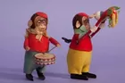 TIN WIND UP MONKEY TOYS 