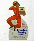 Cardboard Die Cut, Charles Denby Cigars