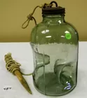 Green glass minnow jar