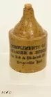 Mini speckled brown advertising jug 