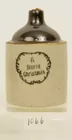 Mini brown & white Uhl jug, A Merry Christmas