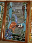 Peacock Stained Glass Panel