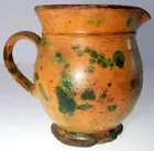 Redware Pitcher Marked S. Bell