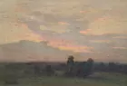 Rare Large Otto Stark Oil--Landcape at Sunset!