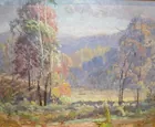 L.O. Griffith--Brown County Landscape with Cows