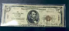 Five Dollar ($5) Bill from Lyons, NY Bank
