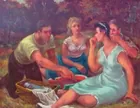 Outstanding Harry Davis Picnic Scene
