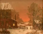 Paul Randall Snow Scene--Record Auction Price!