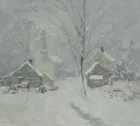 Great C. Curry Bohm Brown County Winter Scene!