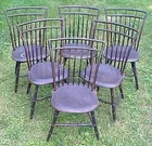 Set of 6 Birdcage Windsor Chairs