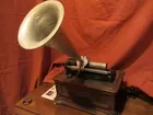 Columbia Phonograph w/Nickel Horn