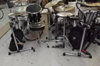Drums, cymbals, and racks
