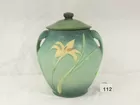 Roseville Zephyr lily cookie jar