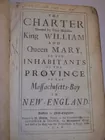 CHARTER OF MASS.1726