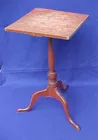 NH Queen Anne Candlestand in Orig. Red Paint