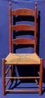 Shaker Ladderback Side Chair in Orig. Red Paint