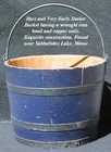 Blue Painted Shaker Bucket