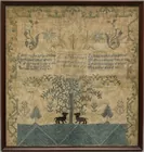 Needlework by Lydia Noble, 1818,