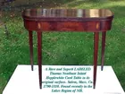 Labeled Thomas Needham Hepplewhite Card Table