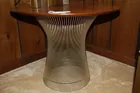 Retro Accent Table w/ Cage Base