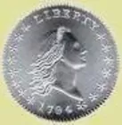 50C, Flowing Hair 1794