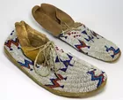 Native American Indian Beaded Moccasins