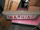 old washing sign