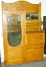 Large Oak Side x Side Secretary