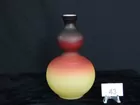Wheeling Peach Blown Vase