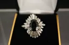 7.13 Genuine Sapphire Diamond Ring