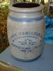 POTTERY W/ BLUE