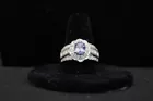 3ct genuine tanzanite diamond ring