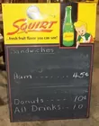 Liechty Auctions, Squirt Menu Board