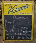 Liechty Auctions  Vernor's Menu Board