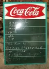 Liechty Auctions,  Coke Menu Board