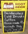 Liechty Auctions,  Mason's Menu Board