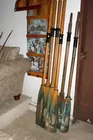 3 sets oars and sled