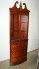 MAHOGANY CORNER CABINET