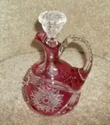 Liechty Auctions, Cranberry Glass Decanter