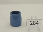 Uhl blue creamer, marked, 1 1/2 high